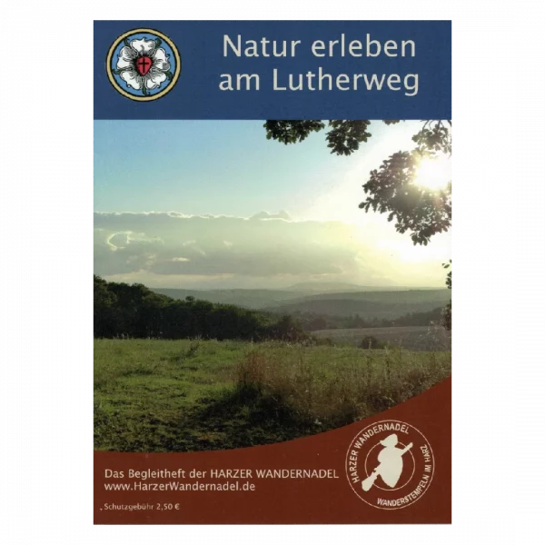 Titelblatt des Begleithefts zum Stempelwandern auf dem Lutherweg
